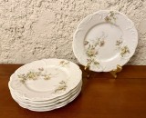 6 FARFURII DIN PORTELAN FIN- ROSENTHAL- LOUIS XIV D19,5CM