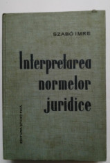 Szabo Imre, Interpretarea normelor juridice foto