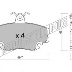 Set Placute Frana Trusting Dacia Sandero 1 2008-2012 122.0