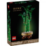 LEGO Botanical Bambus Norocos 10344, Set Constructie Adulti, DIY Decor Acasa/Birou, Cadou Special, Joc Educativ