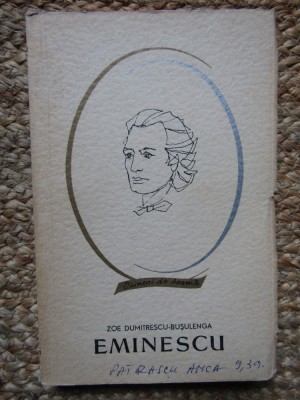Zoe Dumitrescu-Bușulenga - Eminescu foto