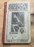 V.CRT Interbelica - Calendar German - 1915