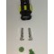 Set conector cablu Superseal 1.5 mama mufa 2 pin 2 pini inclusi + 2 garnituri incluse IP67 TE Connectivity 282080-1-SET-F