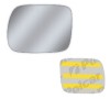 Geam oglinda exterioara cu banda adeziva Mercedes Vaneo (W414), 02.2002-07.2005, Stanga, geam asferic; cromat
