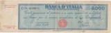 ITALIA 5000 LIRE 1947 Titolo provisorio UZATA