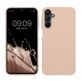 Husa Kwmobile pentru Samsung Galaxy A15 5G, Crem, Silicon, KWM000021MH015C, Carcasa