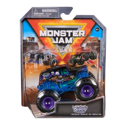 MONSTER JAM MASINUTA METALICA SON-UVA DIGGER SCARA 1 LA 64 foto