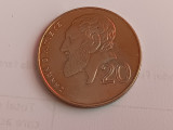 M3 C50 - Moneda foarte veche - Cipru - 20 centi - 1998, Europa