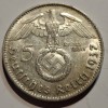 Germania Nazista 5 reichsmark 1937 J argint, Europa
