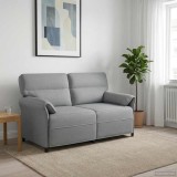 vidaXL Canapea 100% poliester, cadru din metal, MDF, placaj 42033897