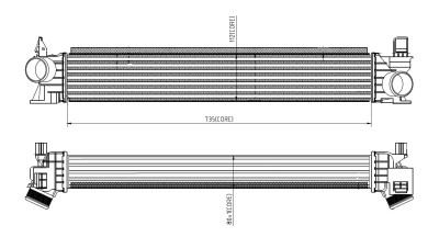 NRF 309033 Intercooler, compresor foto