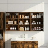 vidaXL Set dulap baie cu raft 3 pcs 120 x 10,5 x 60,5 cm Lemn compozit 3403732