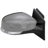 Oglinda exterioara dreapta TYC Ford Focus III DYB 202018, reglaj electric, asferica, incalzita, senzor temperatura, carcasa grunduita, pentru