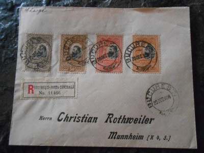 Plic deosebit circulat 1906, emisiunea 25 de ani de regat, stare perfecta foto