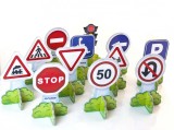 Set 12 semne de circulatie mini - miniland