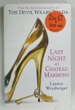 LAST NIGHT AT THE CHATEAU MARMONT par LAUREN WEISBERGER , 2010