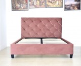 Pat Hypnotic 180x200 cm Tapitat Catifea Roz Somiera Inclusa (cod ML 1705-08)