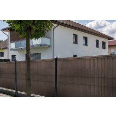 Panou vertical pentru gard bordurat, din polietilena