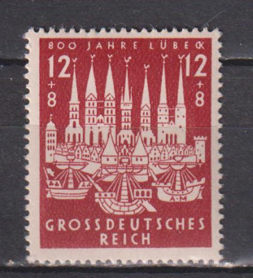 GERMANIA DEUTSCHES REICH 1943 MI. 862 MNH foto