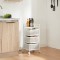 Carucior servire la masa Sunndal 64,5x27x27cm alb cu 3 cosuri [en.casa] HausGarden Leisure