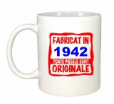 Cana alba personalizata Fabricat in 1942 toate piesele sunt originale, INOVATIX&reg;. 330ml