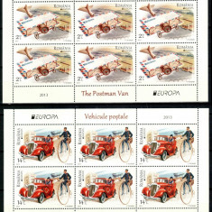 Romania 2013, LP 1979 b, EUROPA Vehicule, minicoli de 6, MNH! LP 129,50 lei