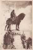 AMS - ILUSTRATA 1366, CLUJ - STATUIA LUI MATEI CORVIN, ANUL 1957, cu perforari