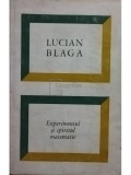 Lucian Blaga - Experimentul și spiritul matematic (editia 1969)