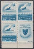 1945 LP 176 LP 176 a O.S.P. POSTA AERIANA POSTA AERIANA CU VINIETA BLOC MNH, Nestampilat