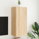 Comoda TV de perete, stejar sonoma 40,5x30x90 cm lemn prelucrat GartenMobel Dekor, vidaXL