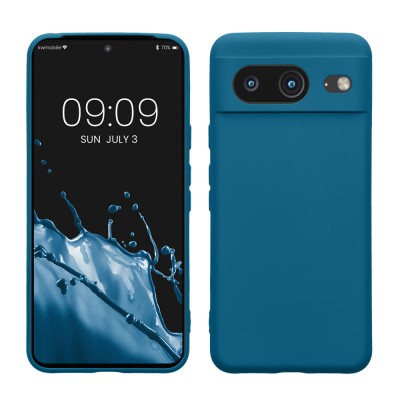Husa Kwmobile pentru Google Pixel 8, Albastru, Silicon, KWM0000208L013C foto