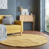 Cumpara ieftin Covor Gigi Galben Ochre 160X160 cm, rotund, Flair Rugs