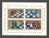 Romania.1984 Balcaniada de sah Baile Herculane-Bl. YR.779