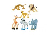 Set 6 figurine cu animale de la zoo, 9 x 8 cm fiecare, multicolor