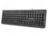 Tastatură NATEC neagră USB A ES layout cu cablu 1,8m slim
