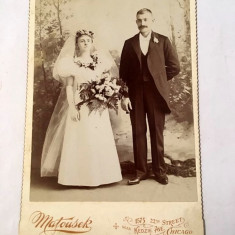 D- Fotografie veche cuplu de miriMatousek, Chicago, inceput secol XX