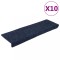 Covorase autoadezive pentru scari, 10 buc., 65x21x4 cm, antracit, cu margine dreptunghiulara