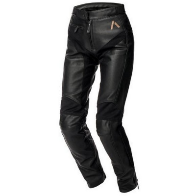 Pantaloni moto piele dame Adrenaline Siena, negru, marime L foto
