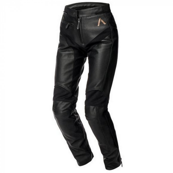 Pantaloni moto piele dame Adrenaline Siena, negru, marime L