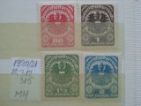 1920- Austria-Rep.D.-Ost.-Mi 312-315-c.set-MH, Nestampilat