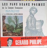Disc vinil, LP. Les Plus Beaux Poemes De La Langue Francaise-Gerard Philipe Avec Maria Casares-242574