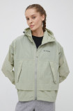 Columbia windbreaker TERREX Paracutie culoarea verde, de tranziție, oversize 1989441