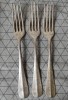 Lot de 3 furculite argintate, de colectie