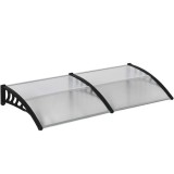 Copertina marchiza, policarbonat si aluminiu, transparent, 200x96x27 cm GartenVIP DiyLine, ART