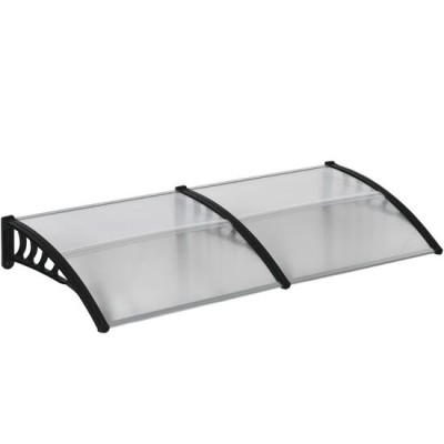 Copertina marchiza, policarbonat si aluminiu, transparent, 200x96x27 cm GartenVIP DiyLine foto