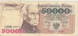 POLONIA 50000 ZLOTYCH ZLOTI 1993 F