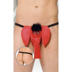 Bikini amuzanti barbati - Elefant - rosu S/L