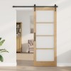 VidaXL Ușă Interioară cu Sticlă Maro 83 x 211 cm