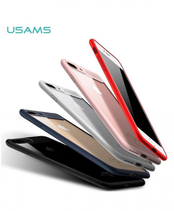 Husa Usams Mant Series Apple Iphone 7, Iphone 8 Alba