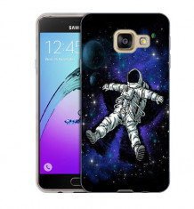Husa Samsung Galaxy A3 2016 A310 Silicon Gel Tpu Model Space Astronaut foto